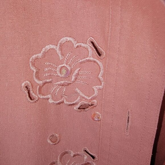 Cervelle Vintage 90s Silk 3 piece casual pants suit outfit size 2x - Picture 5 of 11